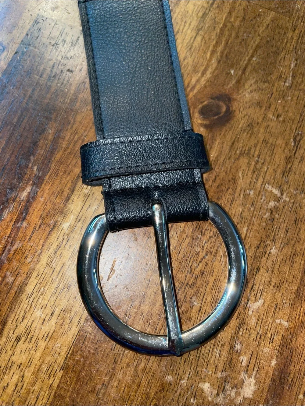 Black Studded Belt with O-Rings